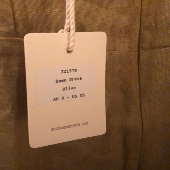 Zulu & Zephyr Olive Dawn Dress AU 8/US XS - Picture 3 of 3